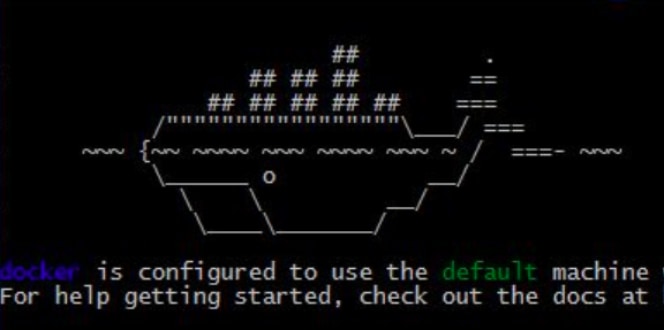 Docker Quickstart Terminal-起動完了