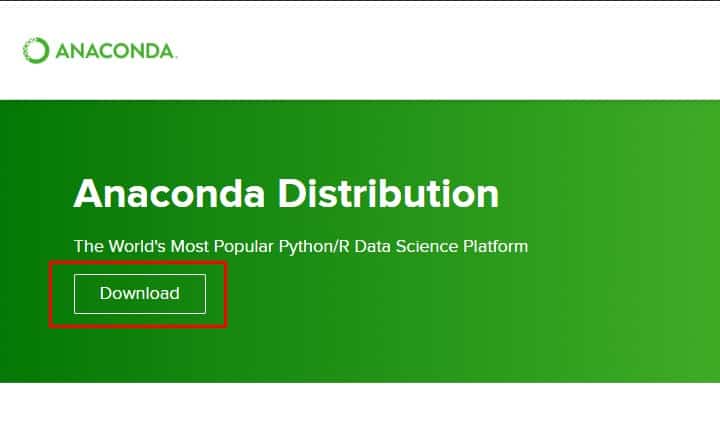 Anacondaのサイト