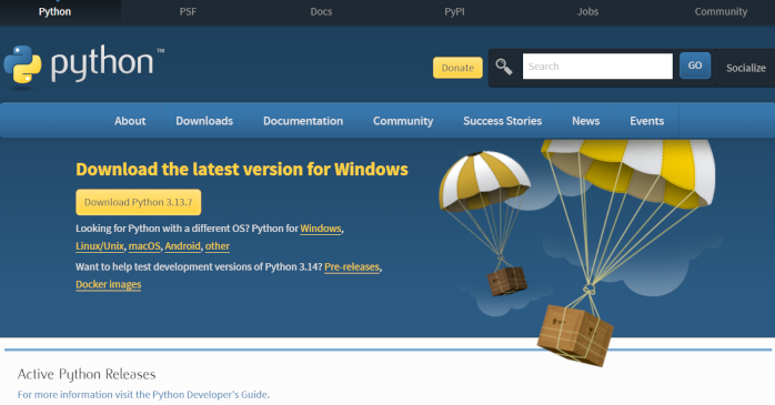 Python公式サイト