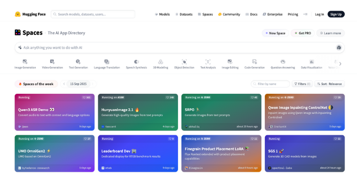 Spacesでのアプリ公開